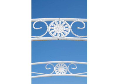 Arche de roses avec portail Melissa blanc antique