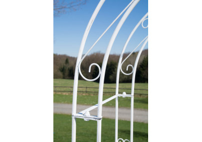 Arco de Jardín con Puerta Melissa Blanco antiguo