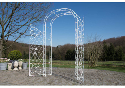 Arco de Jardín con Puerta Melissa Blanco