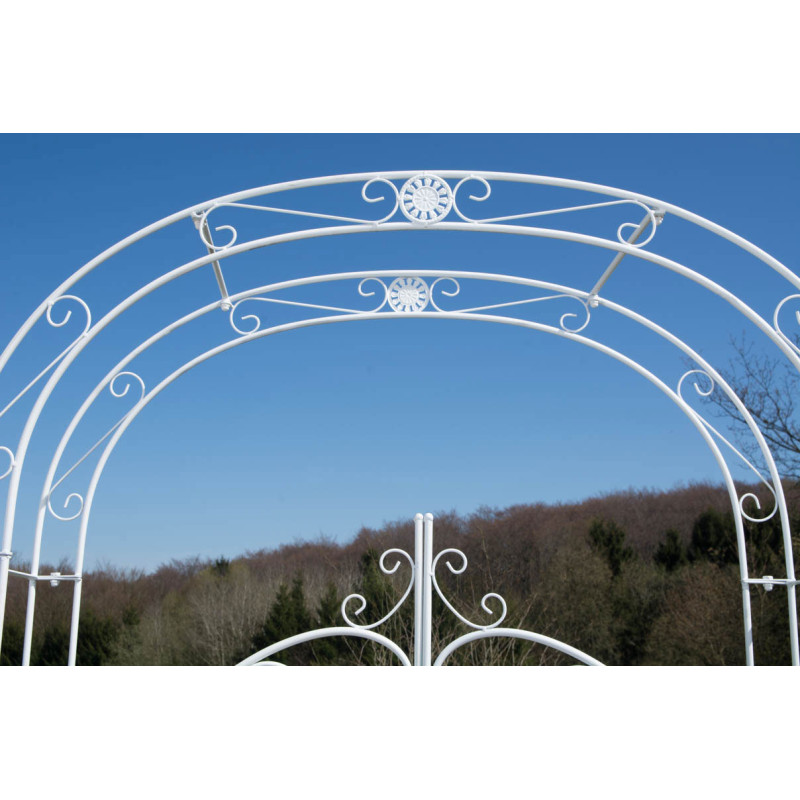 Arche de roses avec portail Melissa White