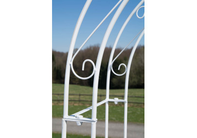 Arco de Jardín con Puerta Melissa Blanco