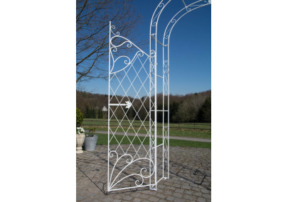 Arco de Jardín con Puerta Melissa Blanco