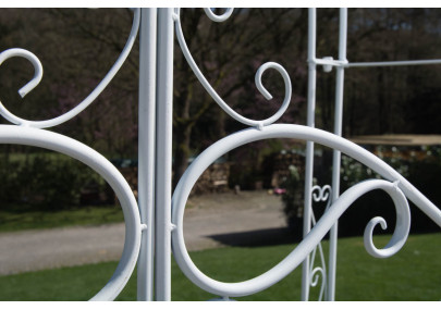 Arco de Jardín con Puerta Melissa Blanco