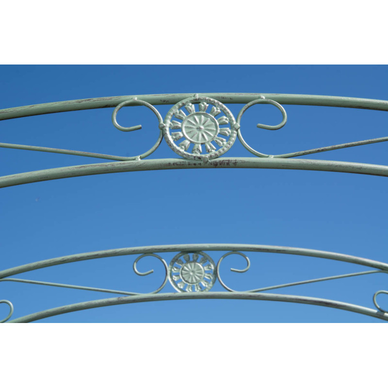 Arche de roses avec portail Melissa vert antique