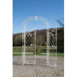 Arco de Jardín con Puerta Melissa Crema antiguo