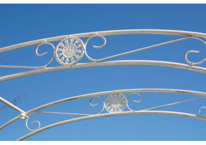 Arche de roses avec portail Melissa crème antique