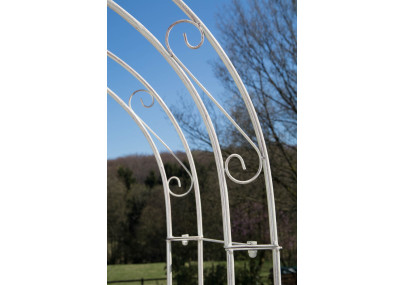 Arco de Jardín con Puerta Melissa Crema antiguo