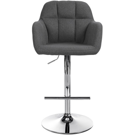 Barhocker Natoma Stoff chrom