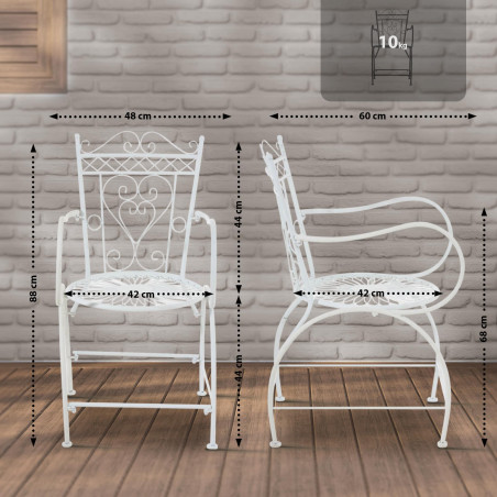 Chaise Sheela blanche