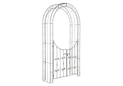 Arco da Giardino Sina con Porta verde antico