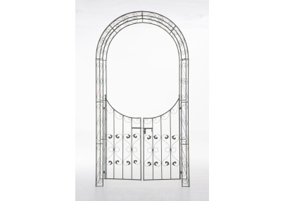 Arco de Jardín con Puerta Sina Verde antiguo