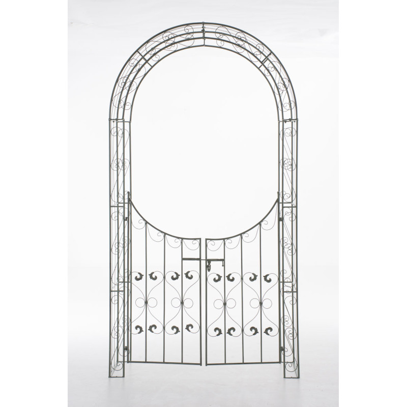 Arc en rose avec portail Sina vert antique