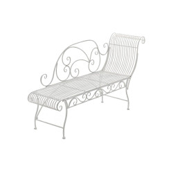 Banc de jardin blanc Karma
