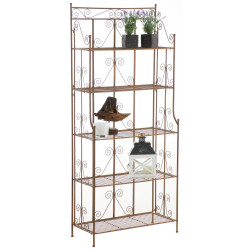 Estantería Decorativa de Hierro Ciara Marrón antiguo