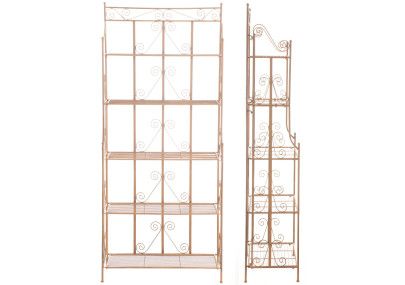 Estantería Decorativa de Hierro Ciara Marrón antiguo