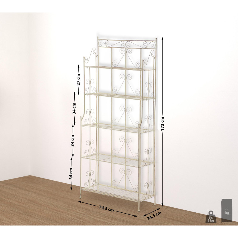 Étagère autoportante Ciara crème antique