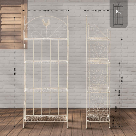 ?tag?re autoportante Mia cr?me antique