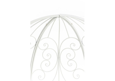 Pavillon Rosie avec banc blanc