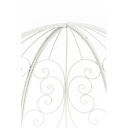 Pavillon Rosie avec banc blanc