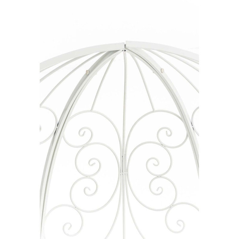 Pavillon Rosie avec banc blanc