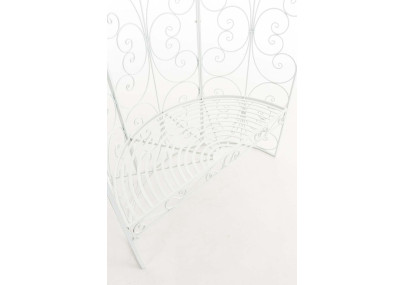 Pavillon Rosie avec banc blanc