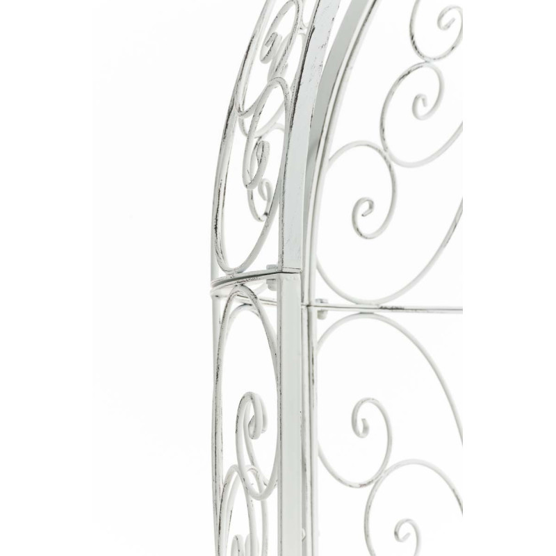 Pavillon semi-ouvert Rosie avec banc blanc antique