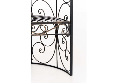 Pavillon semi-ouvert Rosie avec banc en bronze