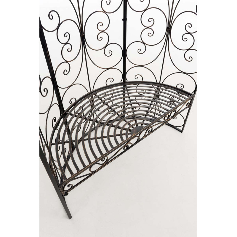 Padiglione da Giardino con Panca ROSIE bronzo