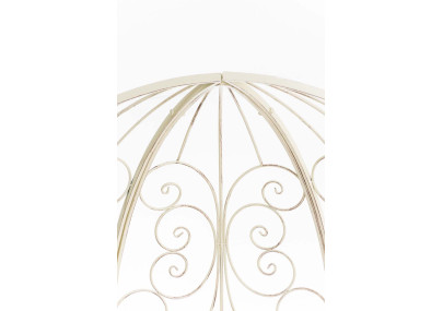 Pavillon Rosie semi-enterr? avec banc ancien couleur cr?me