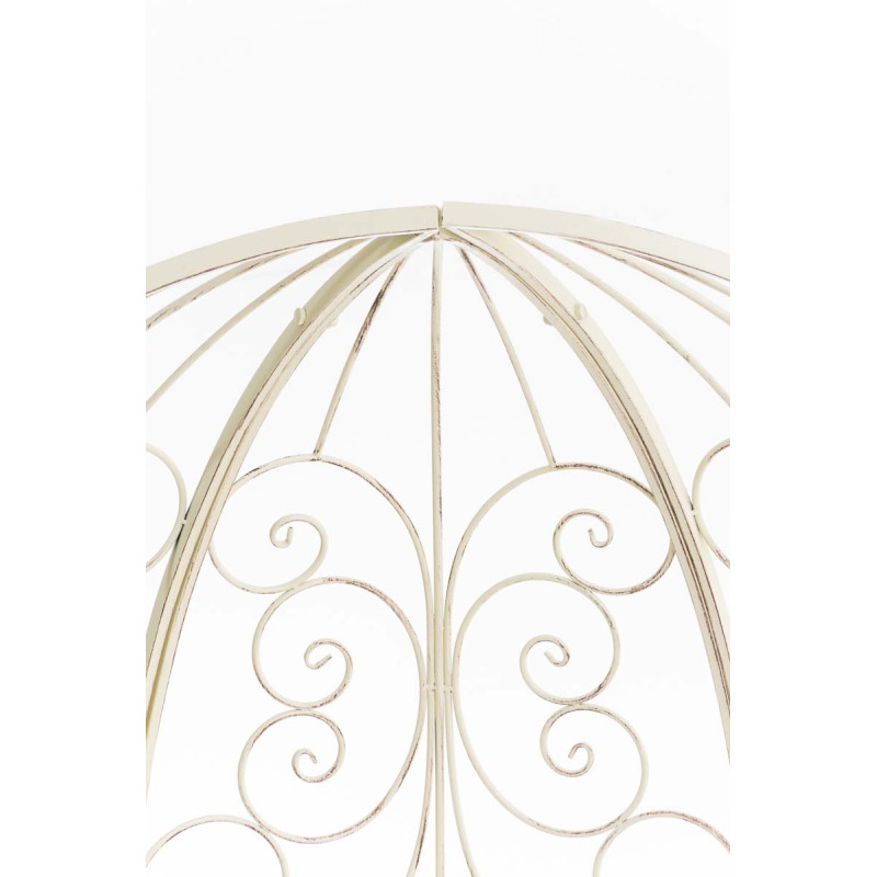 Pavillon Rosie semi-enterré avec banc ancien couleur crème