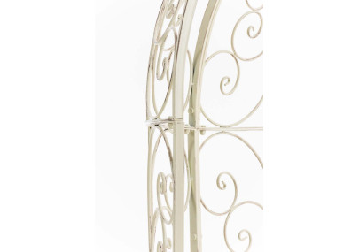 Pavillon Rosie semi-enterr? avec banc ancien couleur cr?me