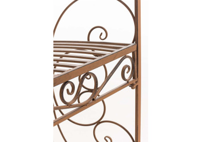 Pavillon semi-ouvert Rosie avec banc ancien marron