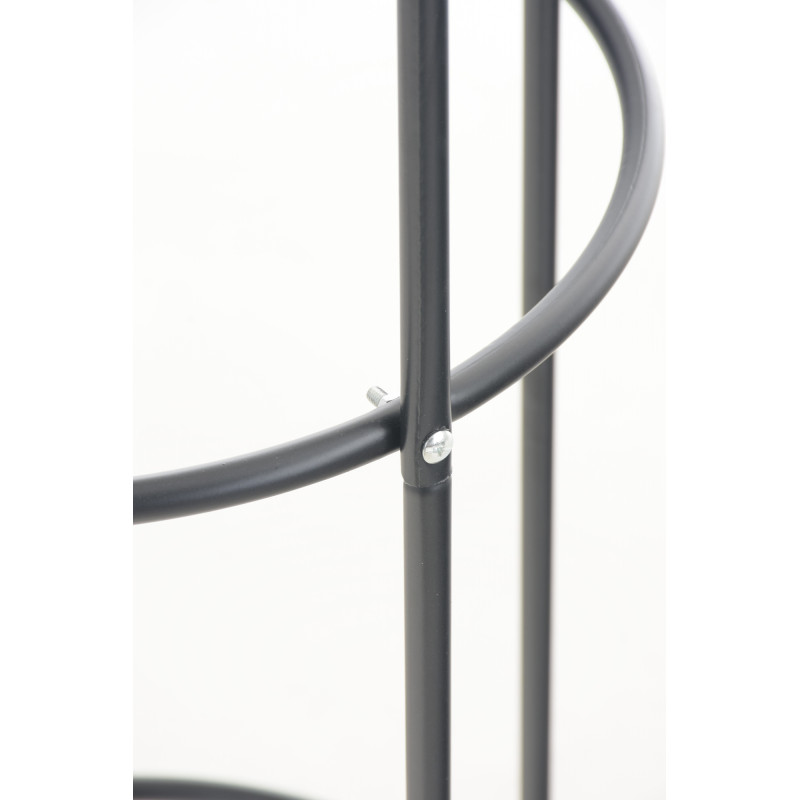 Supporto Piante Rampicanti Colonna Romantika nero,Set di 2