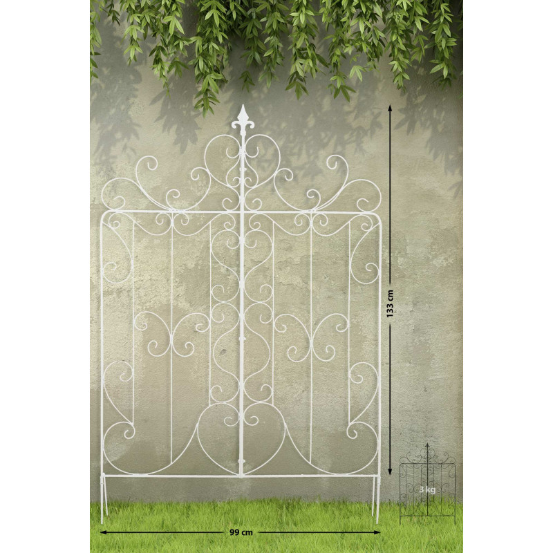 Treillis de Mandevilla blanche