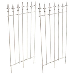 Ensemble de 2 treillis Elisa blanc antique