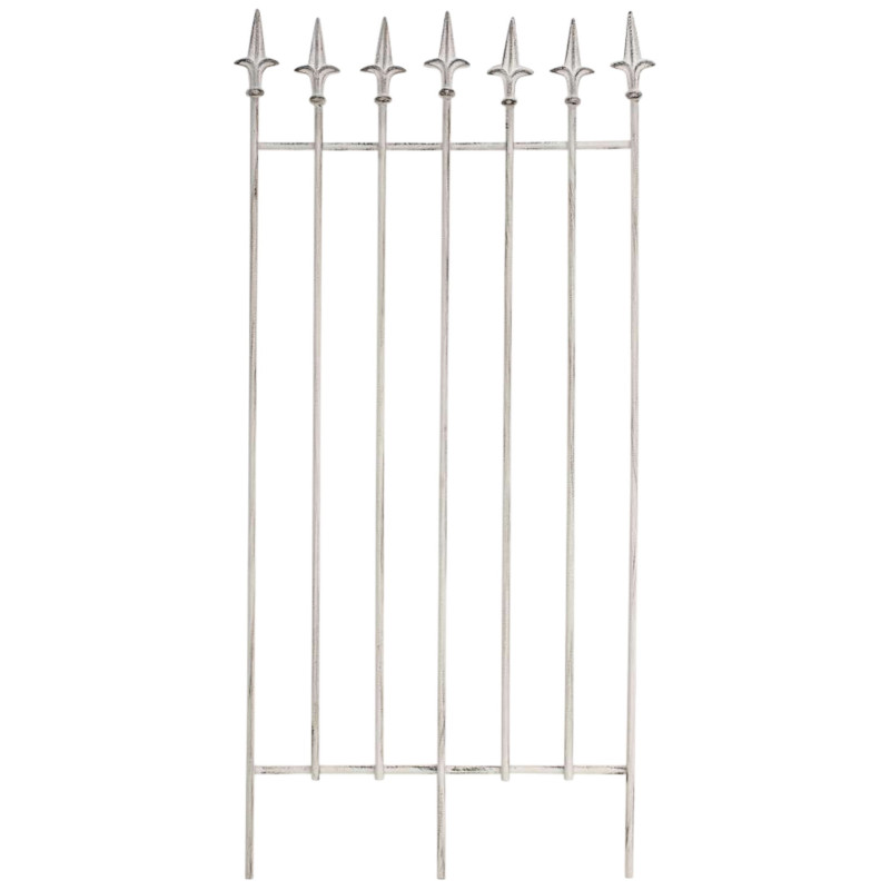 Set de 2 rejas para jardín Elisa Blanco antiguo