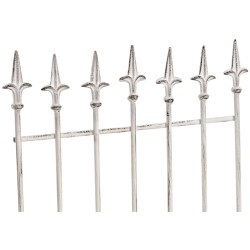 Set de 2 rejas para jardín Elisa Blanco antiguo