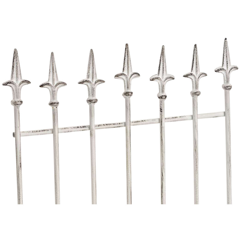 Set de 2 rejas para jardín Elisa Blanco antiguo