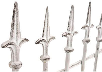 Ensemble de 2 treillis Elisa blanc antique