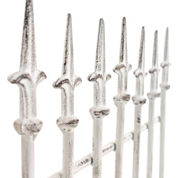 Ensemble de 2 treillis Elisa blanc antique