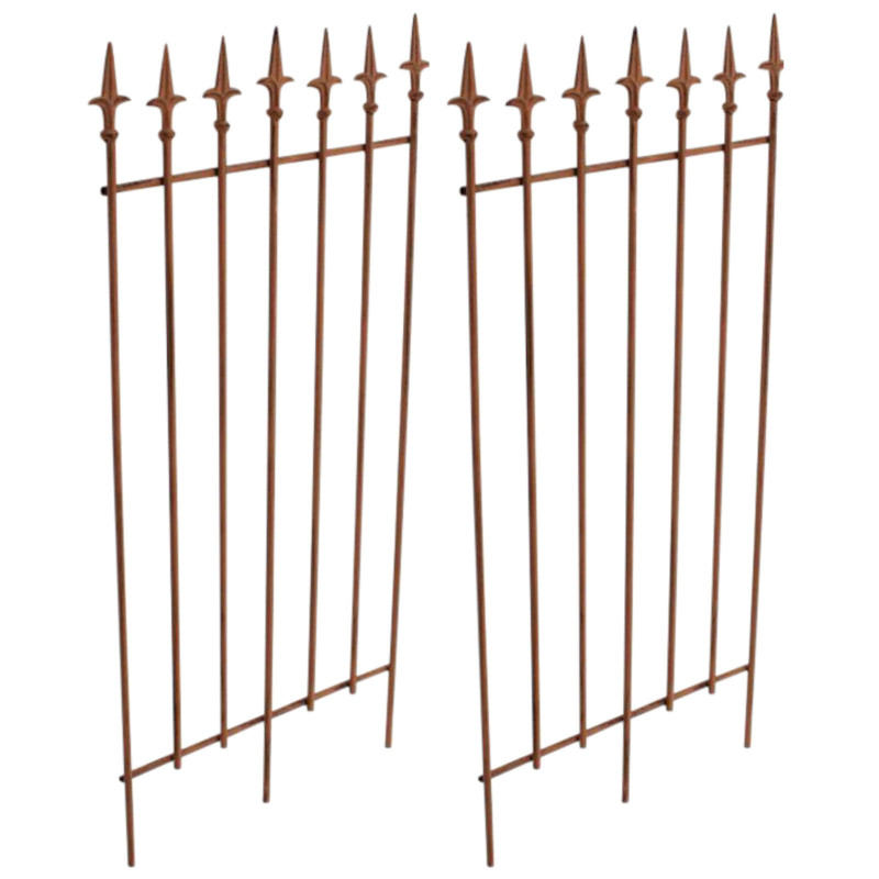 Ensemble de 2 treillis Elisa marron antique