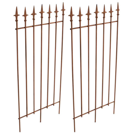 Ensemble de 2 treillis Elisa marron antique