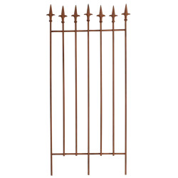 Set de 2 rejas para jardín Elisa Marrón antiguo