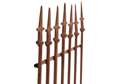 Set de 2 rejas para jardín Elisa Marrón antiguo