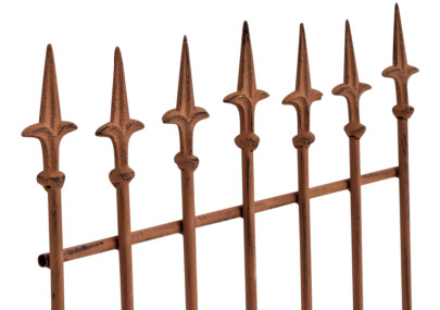 Set de 2 rejas para jardín Elisa Marrón antiguo