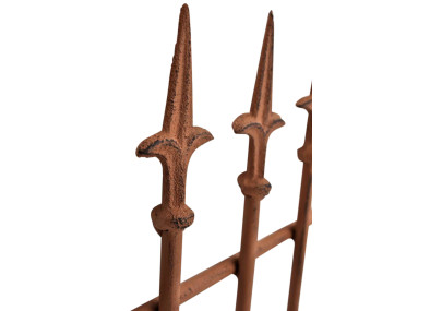 Set de 2 rejas para jardín Elisa Marrón antiguo