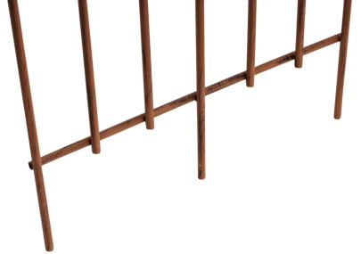 Set de 2 rejas para jardín Elisa Marrón antiguo