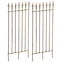 Ensemble de 2 treillis Elisa bronze