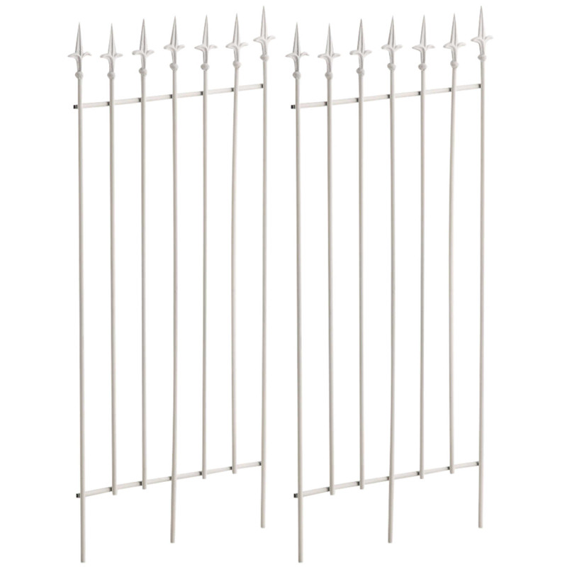 Set di 2 tralicci Elisa 100 x 50 cm bianco