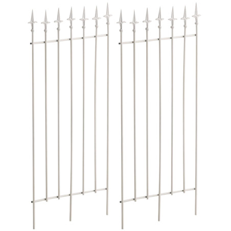 Ensemble de 2 treillis Elisa blancs